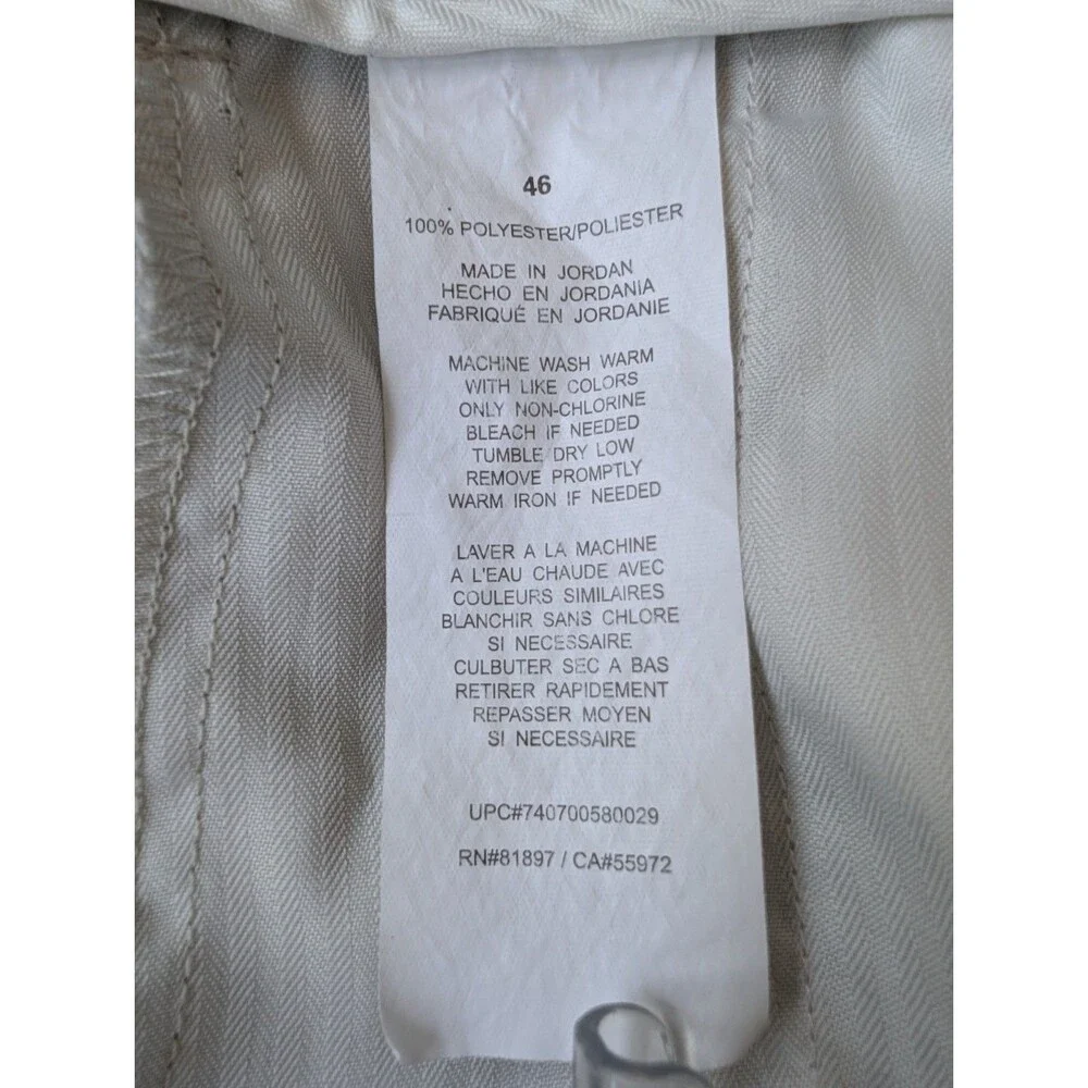 Ben Hogan Performance Shorts Men's Size 36 Beige Plaid Pockets Athleisure Golf